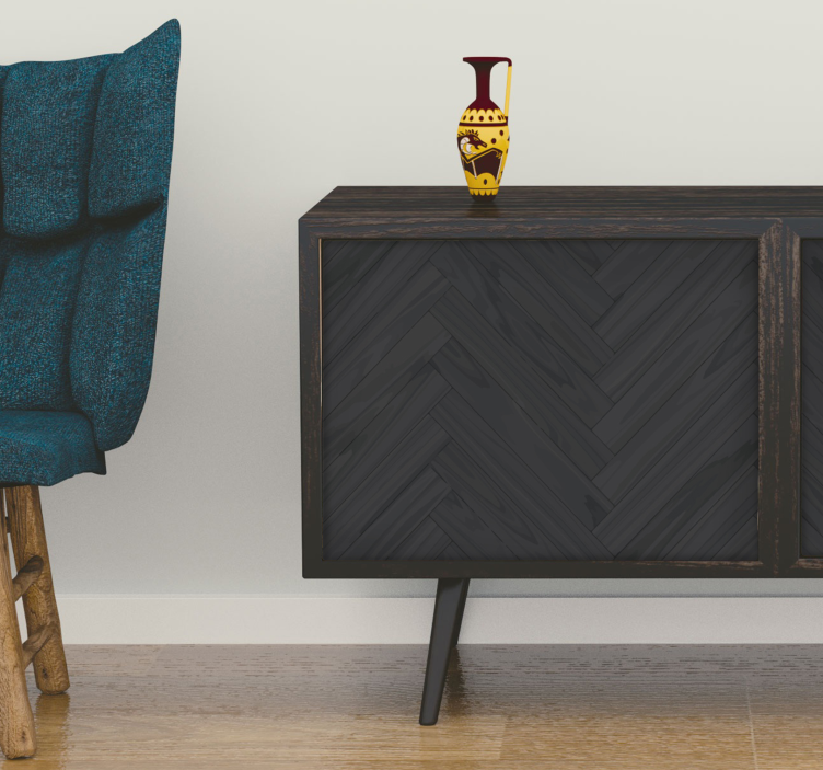 Zigzag houtstructuur meubelfolie - TenStickers