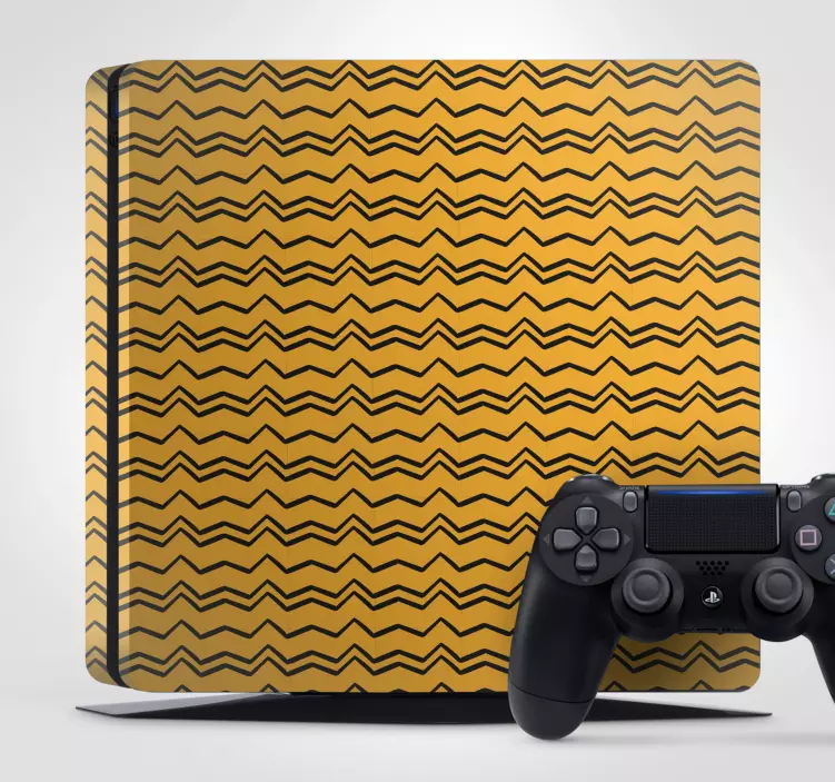 Zigzagpatroon ps4 sticker - TenStickers