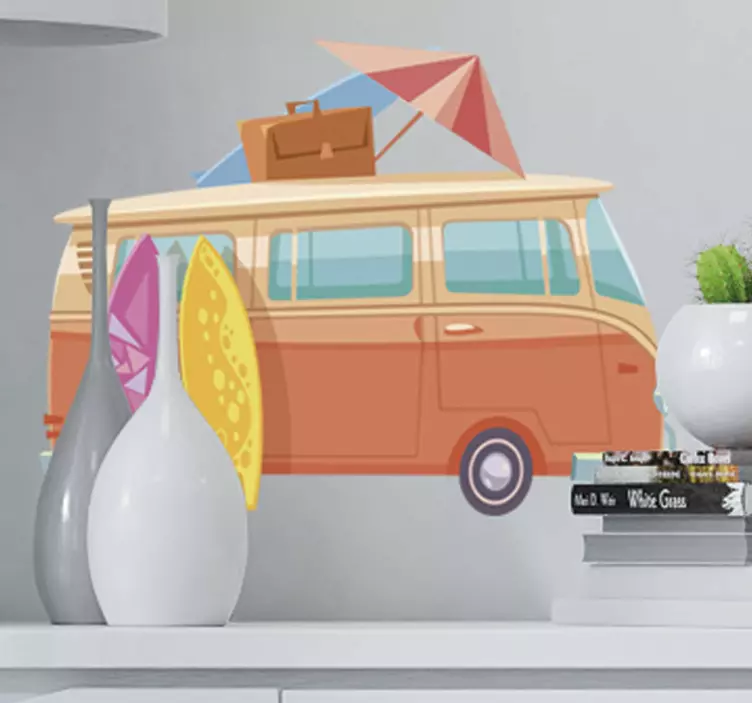 Prachtige zomer van surf sticker - TenStickers