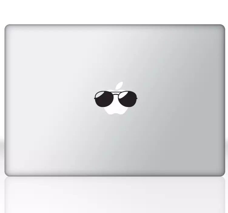 Zonnebril laptop mac sticker - TenStickers