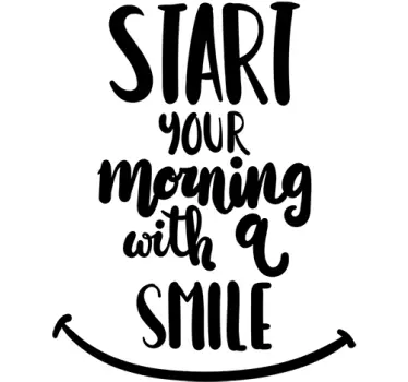 Muursticker Start your morning - TenStickers