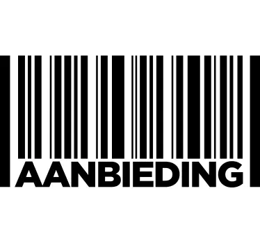 Muursticker streepjes code Aanbieding - TenStickers