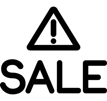 Muursticker Waarschuwing Sale - TenStickers