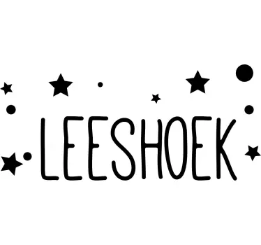 Leeszone muursticker tienerkamer - TenStickers