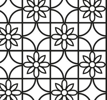 Geometrisch patroon Raamsticker - TenStickers