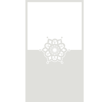 Mandala-ontwerp Raamsticker - TenStickers