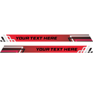 Race stijl strepen set auto sticker - TenStickers