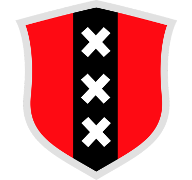 Amsterdams schild autosticker - TenStickers