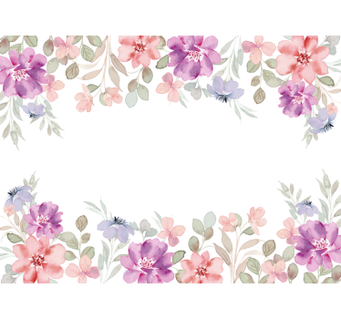 Bloemencompositie Raamsticker - TenStickers