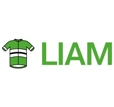 Gepersonaliseerd groen wielertenue fiets sticker - TenStickers