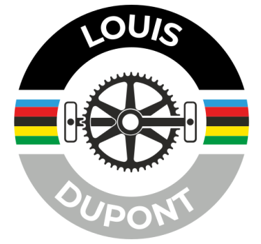 Naam met cirkelstrepen fiets sticker - TenStickers