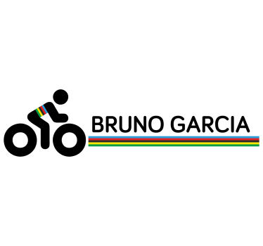 Wereldkampioen kleuren en naam fiets sticker - TenStickers