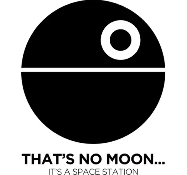 Muursticker Star Wars Deathstar Space Station - TenStickers