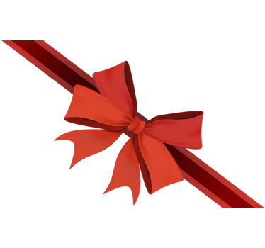 Hoek rood lint etalage sticker - TenStickers
