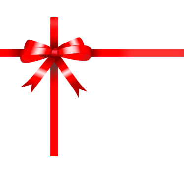 Geschenk strik etalage sticker - TenStickers