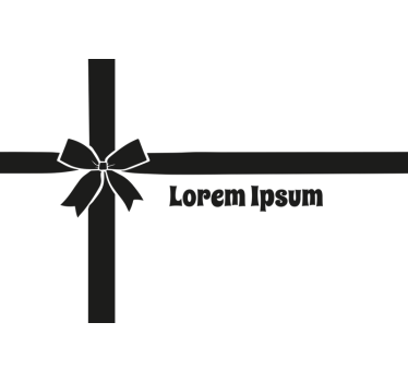 Gepersonaliseerd cadeaulint etalage sticker - TenStickers