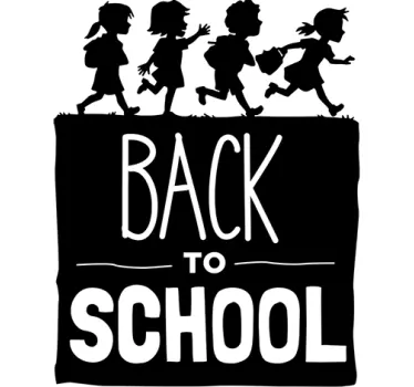Muursticker Back to School kinderen - TenStickers
