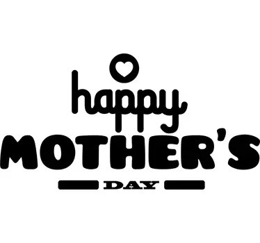 Muursticker tekst happy mothers day - TenStickers