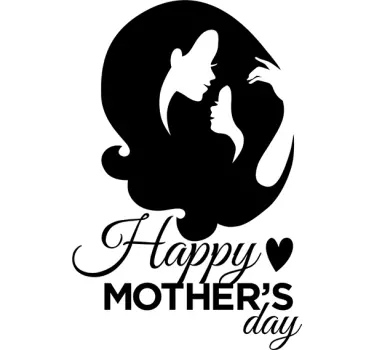 Sticker Moeder Dochter Happy Mother´s day - TenStickers