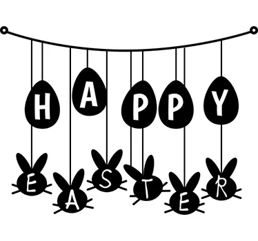 Sticker Happy Easter slinger - TenStickers