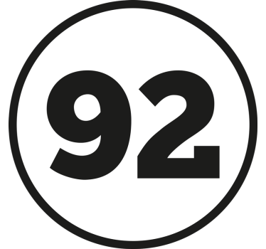 Rallynummer autosticker - TenStickers