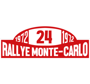 Rallynummer monte-carlo autosticker - TenStickers