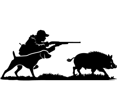 Jacht silhouet autosticker - TenStickers