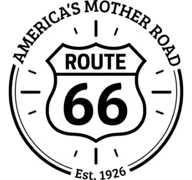Muursticker route 66 the mother road - TenStickers