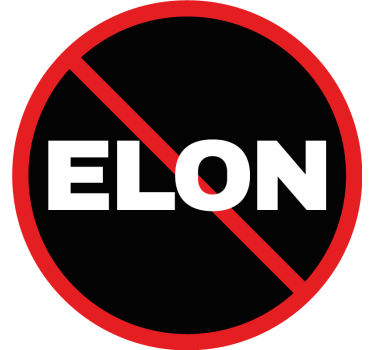 no elon autosticker - TenStickers