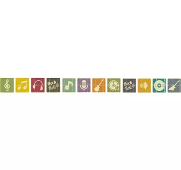 Slaapkamer sticker jaren 80 - TenStickers