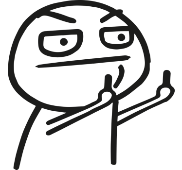 Leuk ontwerp om vingers te laten zien autosticker - TenStickers