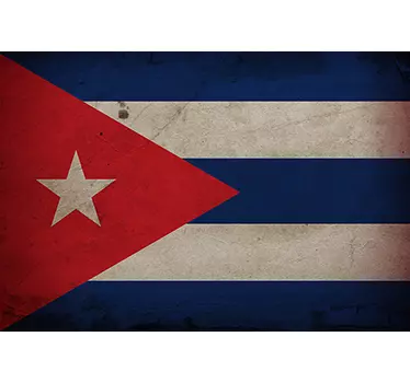 Laptopsticker Cuba vlag - TenStickers