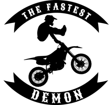 Sticker crossmotor - TenStickers
