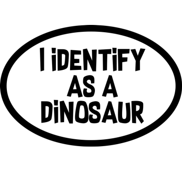 Ik identificeer mij als autosticker - TenStickers