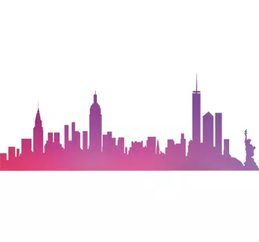 Sticker laptop New York skyline - TenStickers
