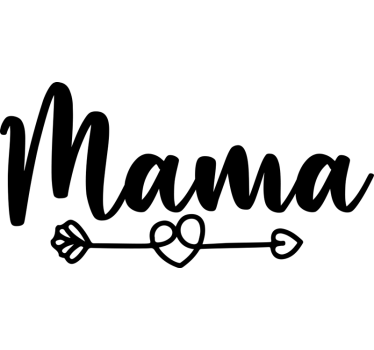Mama liefde etalage sticker - TenStickers