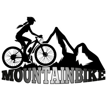 Mountainbike fiets sticker - TenStickers