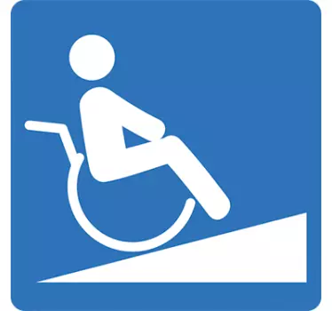 Decoratie sticker auto invalide - TenStickers