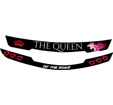 Het koningin vizier fiets sticker - TenStickers