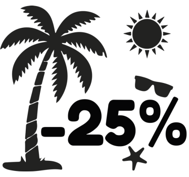Zomer kortingen symbolen korting sticker - TenStickers