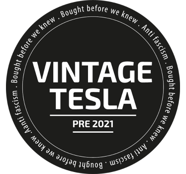 Vintage tesla autosticker - TenStickers