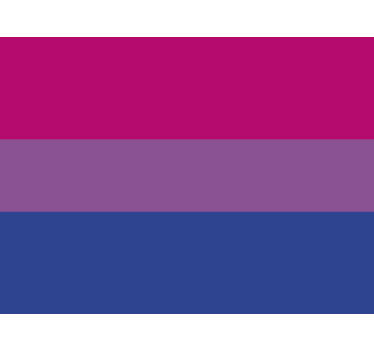 Biseksuele vlag autosticker - TenStickers