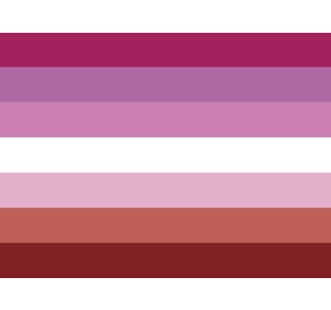 Lesbische vlag autosticker - TenStickers