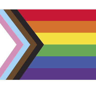 Lgbtq voortgangsvlag autosticker - TenStickers