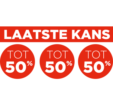 laatste kans korting sticker - TenStickers