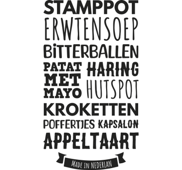 Gepersonaliseerd restaurantmenu etalage sticker - TenStickers