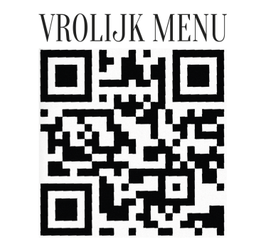 Gepersonaliseerd menu qr etalage sticker - TenStickers