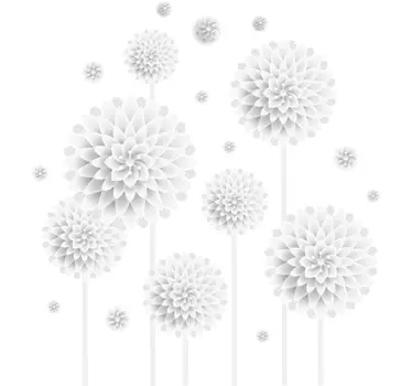 Muursticker paardebloemen - TenStickers