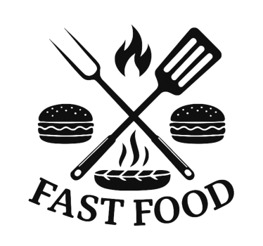Fastfoodgereedschap restaurant sticker - TenStickers