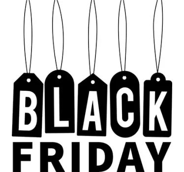 Etalage sticker Black Friday - TenStickers